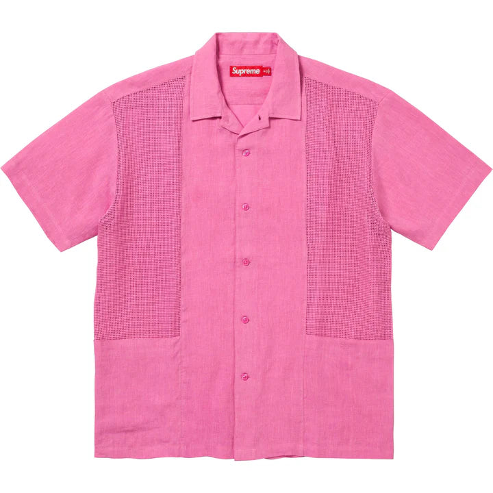 Supreme Mesh Panel Linen S/S Shirt
