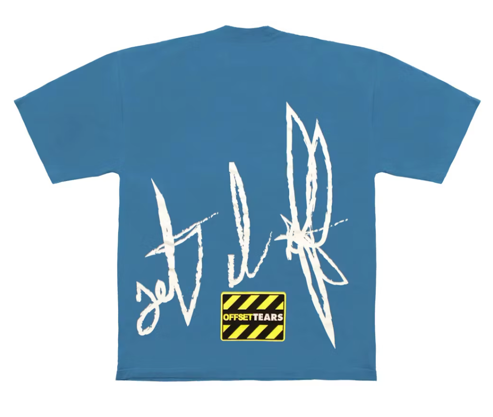 Denim Tears x Offset Set It Off NO.3 T-Shirt Blue