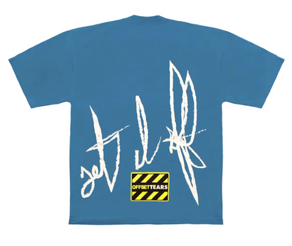 Denim Tears x Offset Set It Off NO.3 T-Shirt Blue