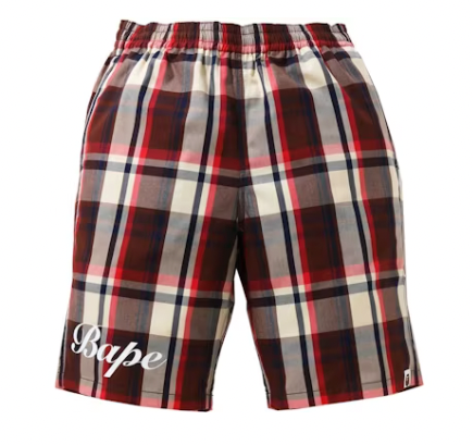 Bape Check Shorts