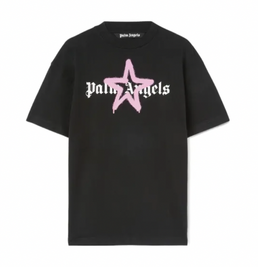 Palm Angels Star Sprayed Pink T-Shirt